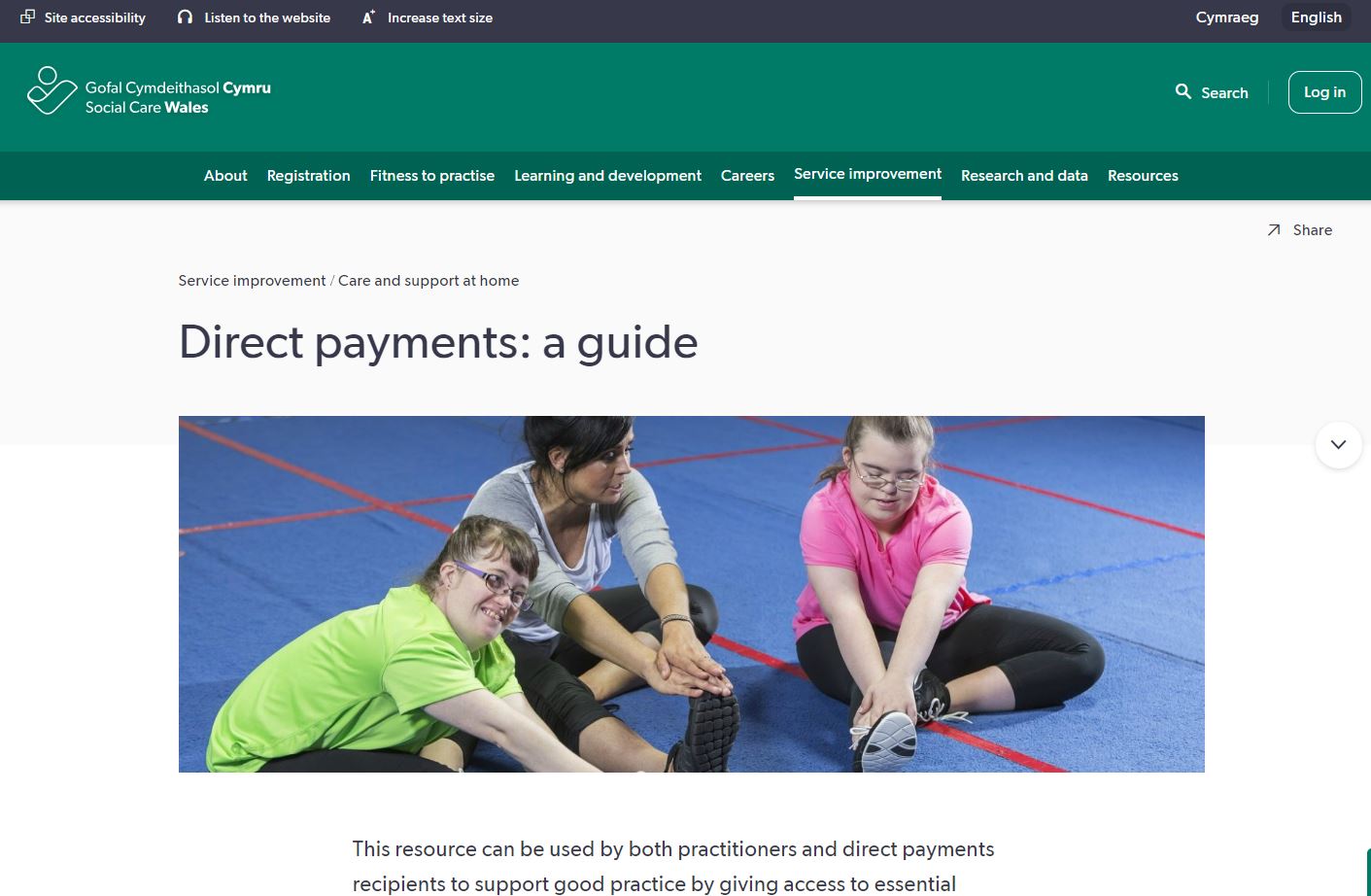 Social Care Wales Launch Online Resource On Direct Payments In Wales 